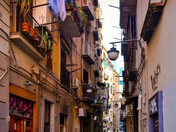 Vicoli tipici del centro storico di Napoli